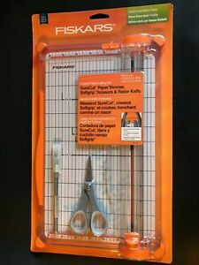 NEW ~ FISKARS ~ 3 PIECE PAPERCRAFTING SET ~ TRIMMER, SCISSORS, &amp; RAZOR KNIFE