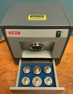 Used Ribau CC-15 Coin Tube Wrapper Crimper Machine with 6 Crimping Heads
