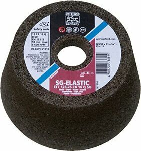 PFERD 61819 Flared Type 11 Cup Wheel Zirconia Alumina Z 6&#034; x 4-3/4&#034; Diameter ...