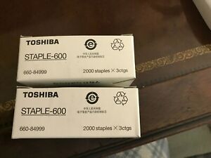 NEW Toshiba Staple 600 Staple Cartridge 3 Cartridges in each box (2) FREE SHIP