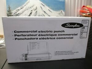 SWING LINE 532 Commercial Electric 2 Hole Punch Machine 28 Sheets
