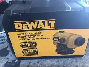 Dewalt DW096 26x Heavy Duty Auto Level With case Factory Sealed See Pics