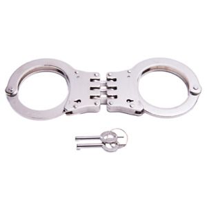 Uzi Uzi Handcuff Hinged Double Color: Stainless Steel