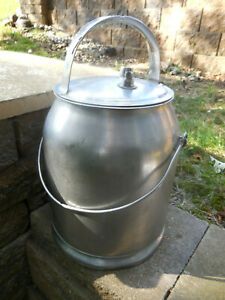 Retro McCORMICK-DEERING 5 Gal Milking Machine Stainless Steel Milk Can