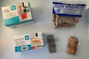 PEN + GEAR COIN TRAY COIN TUBES &amp; COIN WRAPPERS LOT