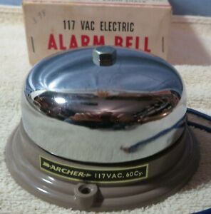 Vintage Door Signaling 117 Vac Archer Alarm Bell With Box Radio Shack