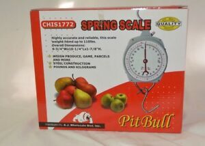 Hanging Spring Scale Pitbull CHIS 1772  110 lb capacity