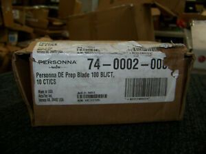 Accutec Personna Double Edge Prep Blades 100 ea. Ref No. 74-0002 New