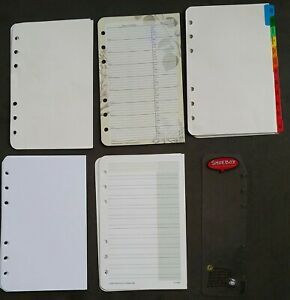Franklin Covey Compact Planner Pages*Petals*Address/Phone Pages, tab dividers