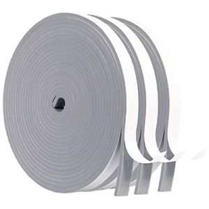 MAGZO Foam Tape 1/2x1/8 Inches Window Seal Weather Stripping Insulation 16.5ft x