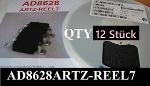 12 x ANALOG DEVICES  AD8628ARTZ  OP AMP ZERO DRIFT SOT23-5 AD 8628 ARTZ Original