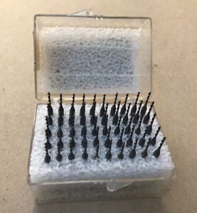 50 Micro Carbide #55 IBM Angle Drill Bits Modern Drill Technology Unused W/Box