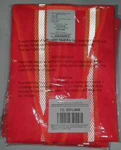 Condor 53YL96B Traffic High Visibility Vest Hook-and-Loop Universal Qty 5