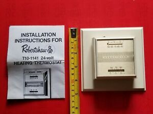 ROBERTSHAW # T10-1141  24 VOLT HEATING THERMOSTAT - TESTED