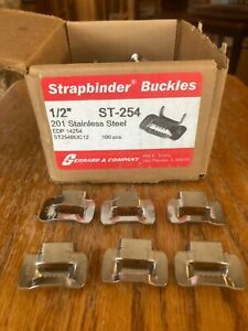 Strapbinder Buckles ST-254 201 Stainless Steel 1/2” 100+ PIECES same as Bandit