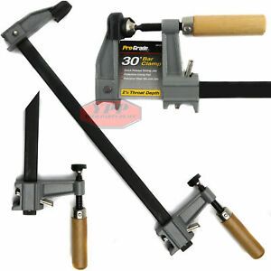 Bar Clamp 30&#034; Heavy Duty Adjustable Quick Release Jaw Wooden Handle Woodworking
