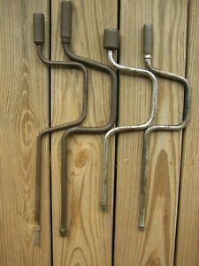 Lot Of 4 Vtg Speed Wrenches 2) 1/2&#034;; 1) 3/8&#034;; 1) 1/4&#034; Incl 1) Bonney1) Homemade