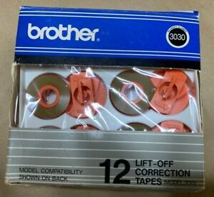 10 ea Brother 3010 Lift Off Correction Tape Item #62957 Reorder 3030 typewriter