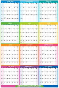 2021  Yearly  Wall  Calendar  -  2021  Yearly  Wall  Calendar  with  Thick  Pape