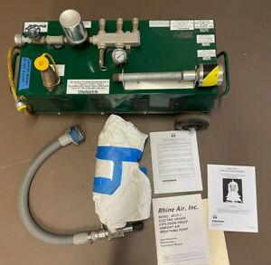 RHINE AIR INC. AMBIENT AIR BREATHING PUMP MODEL NF23-1 E  TESTED WORKING