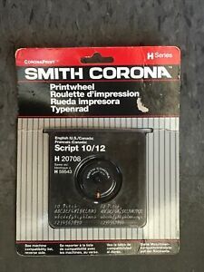 Vintage Smith Corona Typewriter Print Wheel, H Series Script 10/12