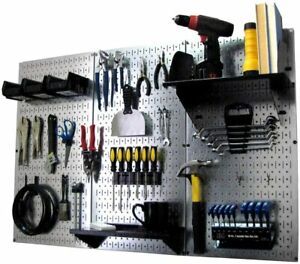 Pegboard Organizer Wall Control 4 ft. Metal Pegboard Standard Tool Storage Kit
