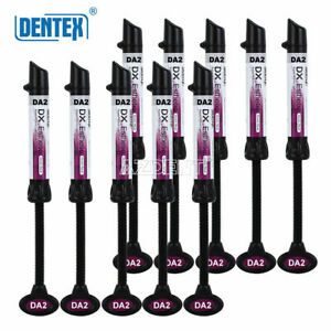 10pcs Dental Composite Syringe Dentin DA2 resin dentex Posterior 4g/pcs Dentex