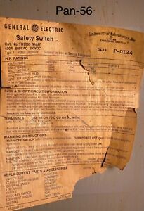 GE 400A 600V Fusible Safety switch TH3365