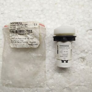 Siemens  Compact LED Pilot Light  Color - White  3SB5285-6HG02
