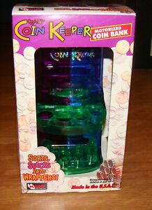 Crazy Coin Keeper - Motorized Coin Bank - Sorts, Stacks into Wrappers