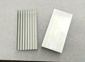 2pcs 100*50*17mm Silver Aluminum Heat Sink for LED and Power IC Transistor
