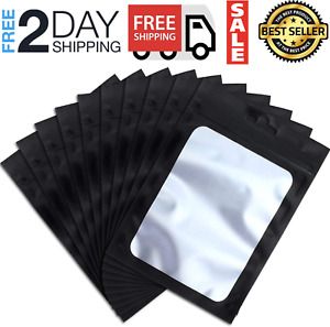 100 Pack Smell Proof Bags 4x6 inch Odorless Mylar Bags with Clear Window 11 cm