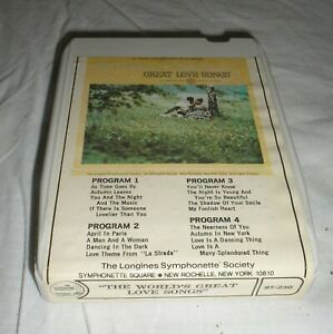 The World&#039;s Great Love Songs - 8 Eight Track Tape
