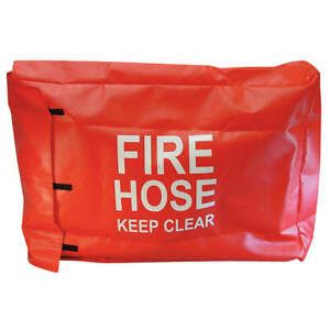 MOON AMERICAN 132-3 Fire Hose Cover,24 In.L,4 In.W,Red