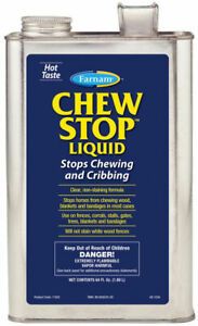 Chew Stop No Chew Stop Cribbing Liquid 64oz Horse Dog Protect Fences Gates Trees