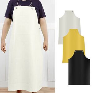 Waterproof PU Apron Home Kitchen Cooking Laboratory Apron Industrial