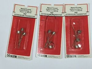 Nine 9 NIP Vintage Calentro 2N270 PNP Germanium Transistors RCA Audio RF Free PH
