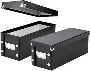 Snap-N-Store CD Storage Boxes, Set of 2 Boxes, Each 13.25&#034; x 5.125&#034; x 5.125&#034;, Ho