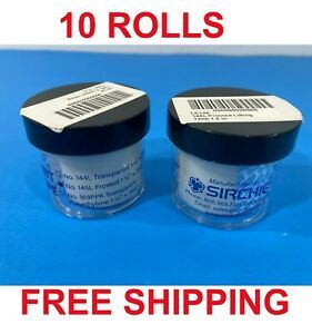 10 SIRCHIE 1.5&#034;X360&#034; FROSTED LATENT PRINT LIFTING TAPE 145L CRIME SCENE