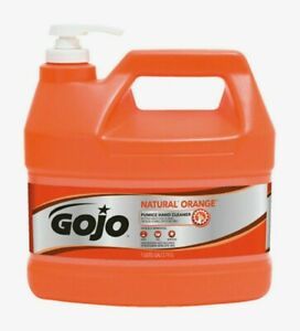 Gojo Natural Orange Pumice Hand Cleaner PUMP 1 gal Dirt Oil Grease 0955-02 NEW