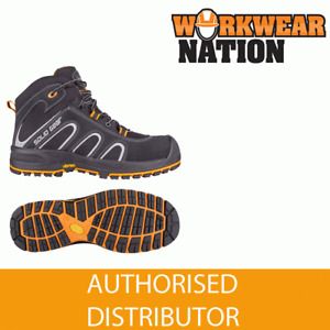 SOLID GEAR BY SNICKERS FALCON S3 SG73002 SRC WORK BOOT VIBRAM SOLE - BLACK