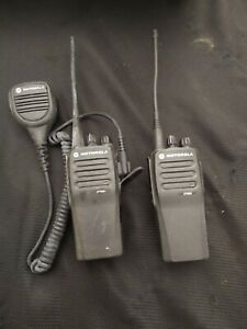 2pc Motorola CP200d Radios Wakie-Talkie Jobsite Portable 2 Way Communication
