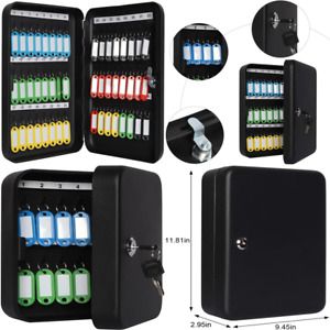 Key Cabinet Wall Mount Locking Key Organizer Key Storage Lock Box With Key Lock-