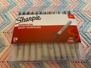 Sharpie Pack of 24 Black fine point permanent marker