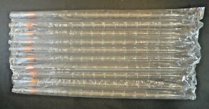 10 mL by 0.1 Reusable Serological Pipet Pipette - Box of 10