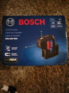 Bosch GPL100-30G 125&#039; 3 Pt Cordless Green Beam Self Leveling Laser - NEW