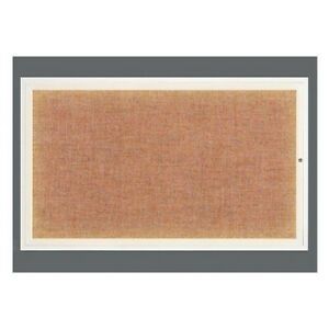 UNITED VISUAL PRODUCTS UV317I1-WHITE-CINNABA Corkboard,Cinnabar/White,60&#034; x 36&#034;