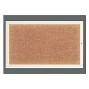 UNITED VISUAL PRODUCTS UV317I1-WHITE-CINNABA Corkboard,Cinnabar/White,60&#034; x 36&#034;