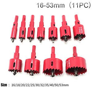 Hole Saw Blade Bi Metal Speed Slot Corn Hole Boards Drilling Cutter Set 6-12pcs