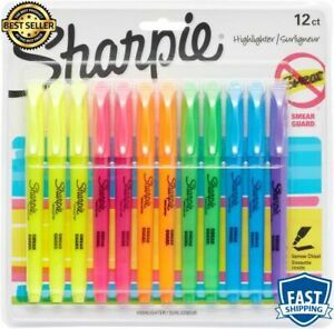 Pocket Highlighters Chisel Tip Assorted Colors High Contrast Shades Pen New